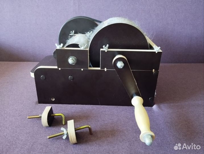 Кардер барабанный для шерсти и волокон