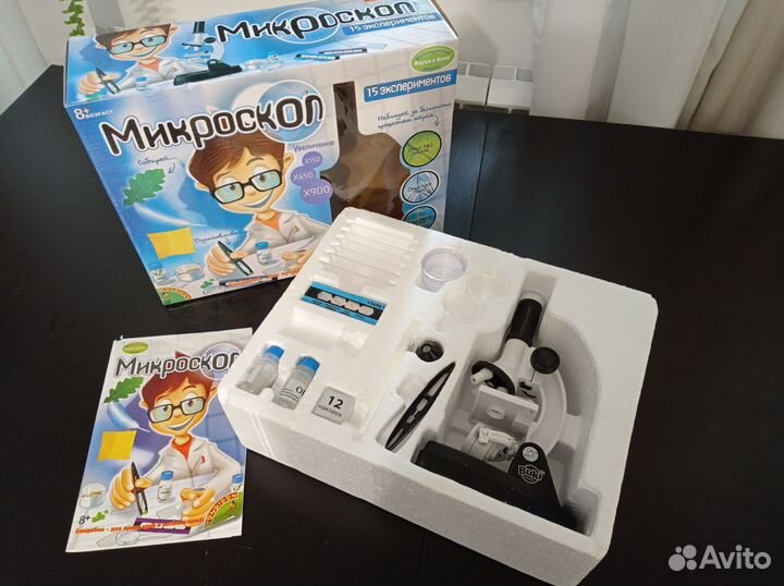 Микроскоп детский, игрушка, наука, опыты