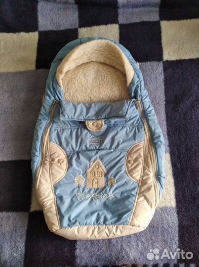 Конверт на выписку, меховой, зимний