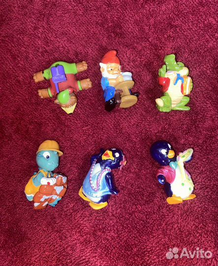 Игрушки из киндера бегемотики, львята, пингвины