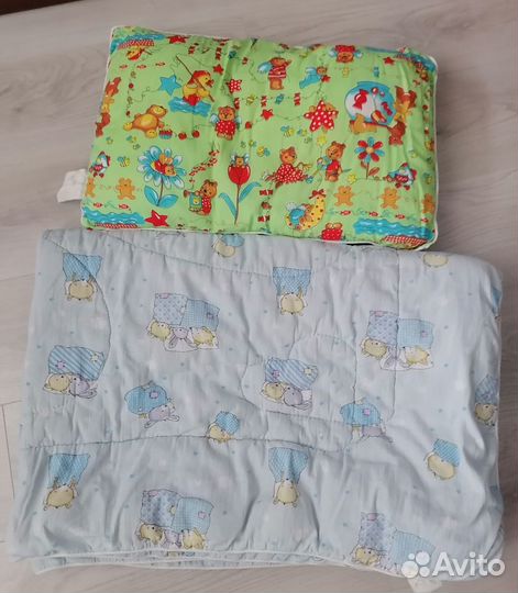 Детское одеяло и подушка