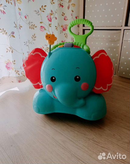 Каталка-ходунки Fisher price Музыкальный слоник