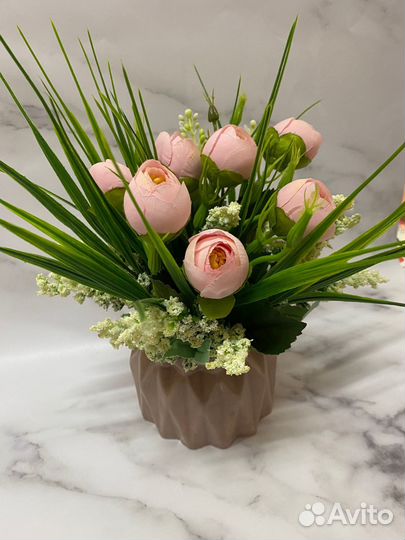 Кашпо из гипса