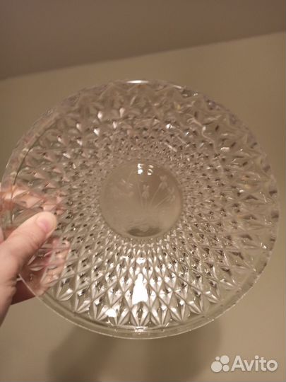 Конфетница, салатница СССР стекло хрусталь