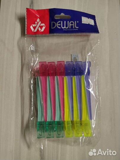 Зажим для волос Dewal цветной