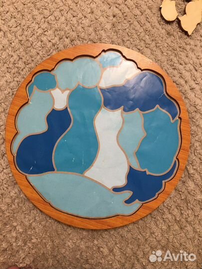 Пазл деревянный для детей «Коты»