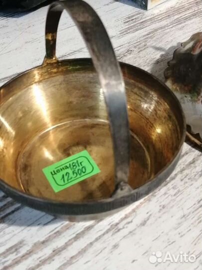 Сахарница конфетница СССР, серебро