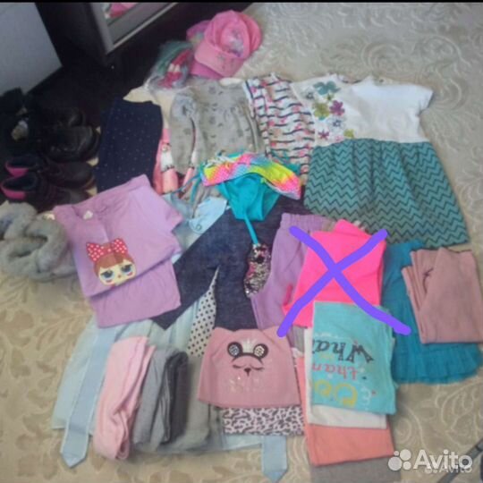Вещи пакетом на девочку 4-5 лет