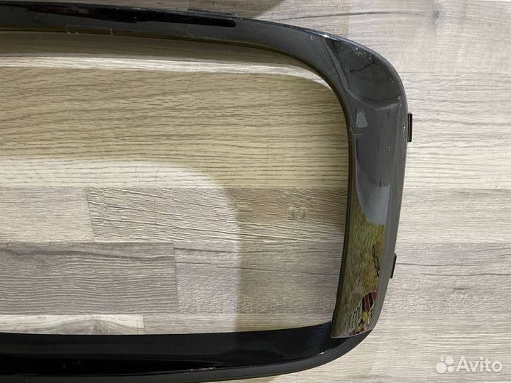 Решетки в бампер над дхо на Porsche Cayenne 9Y