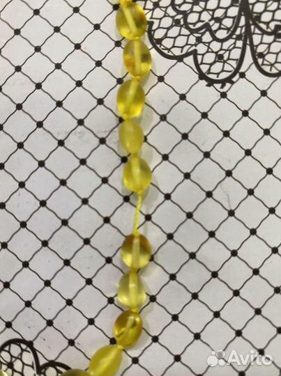 Янтарные бусы детские