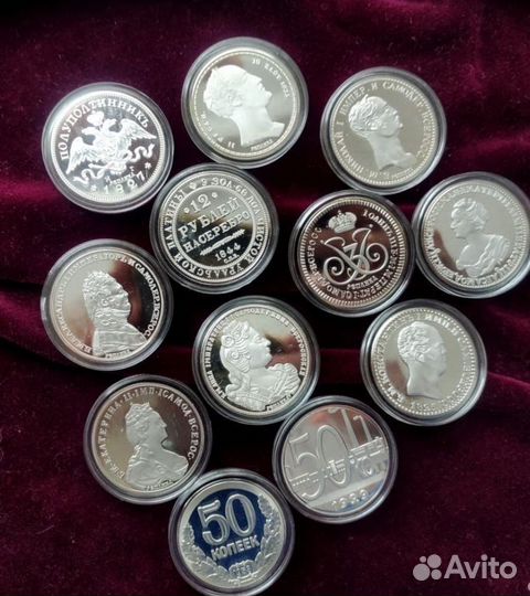 24 медали реплики «Самые ценные монеты России»-имд