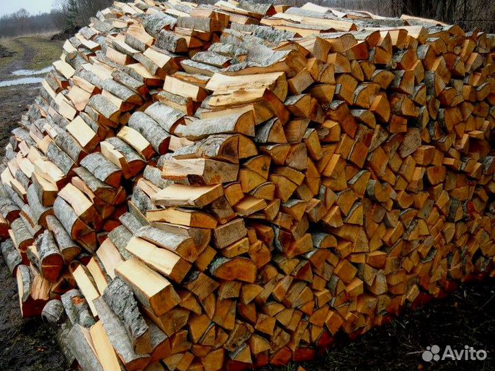 Дрова колотые твердых пород