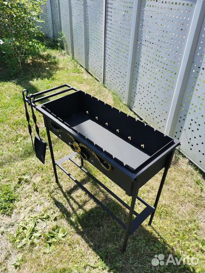 Мангал разборный усиленный комплект к+с