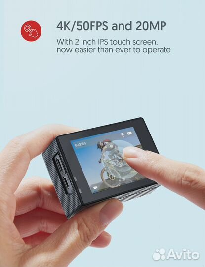 Экшн-камера Victure AC820 4K WiFi ultra HD (Новая)