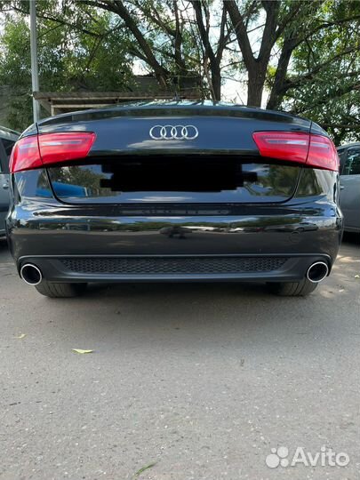 Юбка заднего бампера Audi a6 c7 S Line