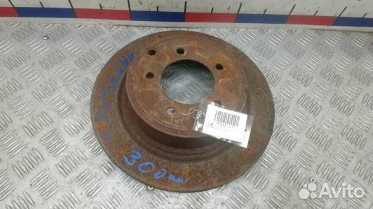 Диск тормозной задний dodge caliber (1NT13LR01)