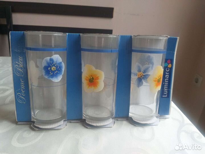 Стаканы, набор из 3х шт. франция