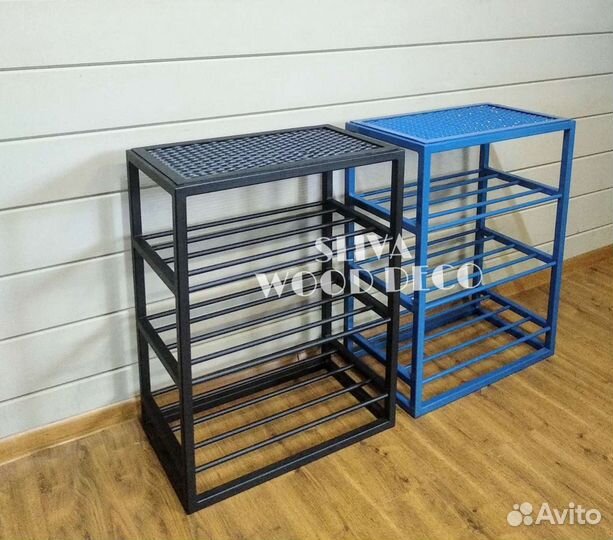 Обувница лофт с сеткой