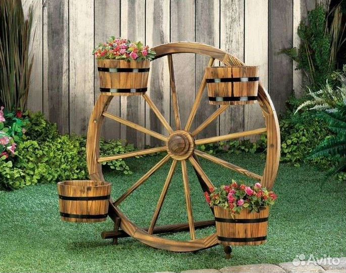 Деревянные бочки бу и колёса от телеги СССР