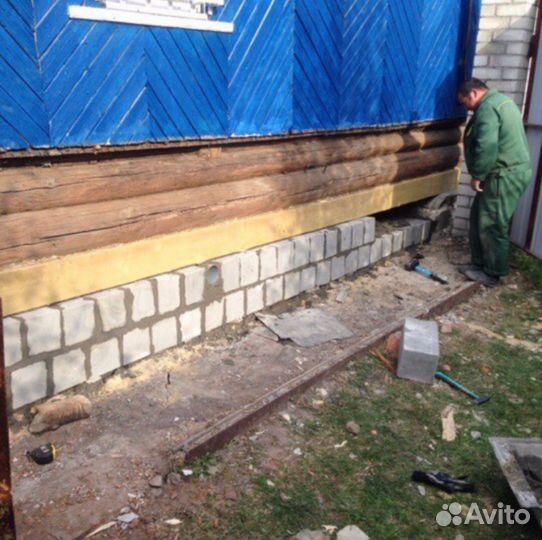 Подъем Дома,Замена Фундамента,Венцов,Кровля,Полы
