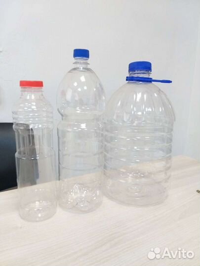 Бутылка 5 л и 6.25 квадратная круглая