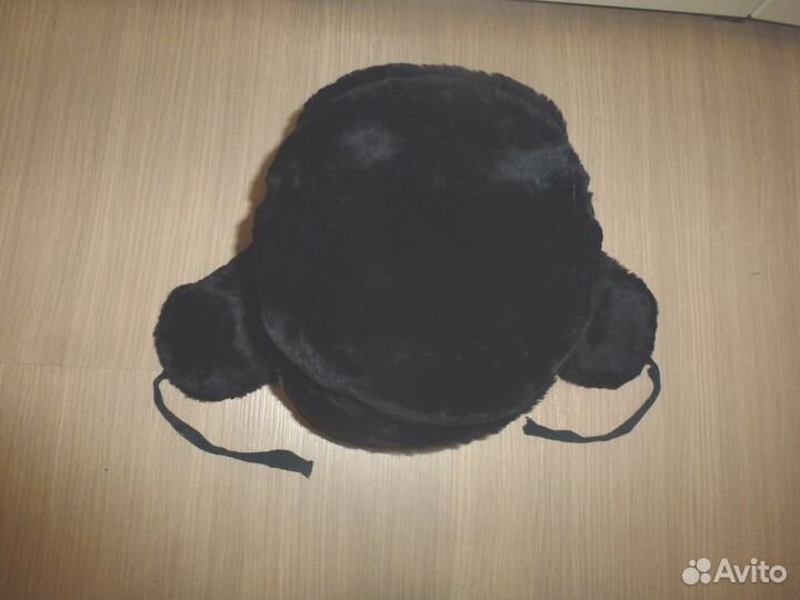 Шапка ушанка натуральная цигейка р52 сост.новой