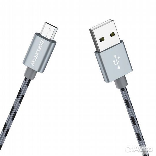 Кабель USB borofone BX24 Ring, USB - microusb, 2.4