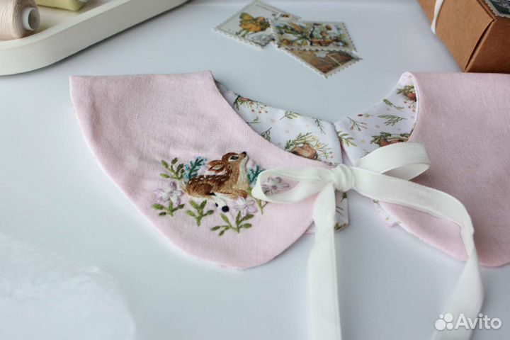 Воротник с вышивкой