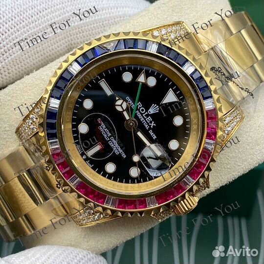 Роскошные мужские часы Rolex GMT master II