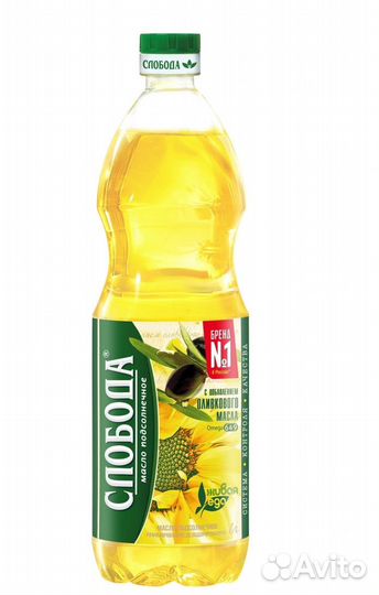 Масло подсолнечное Слобода 1/1,8л