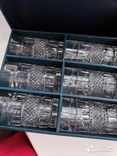 Хрустальные стаканы богемия