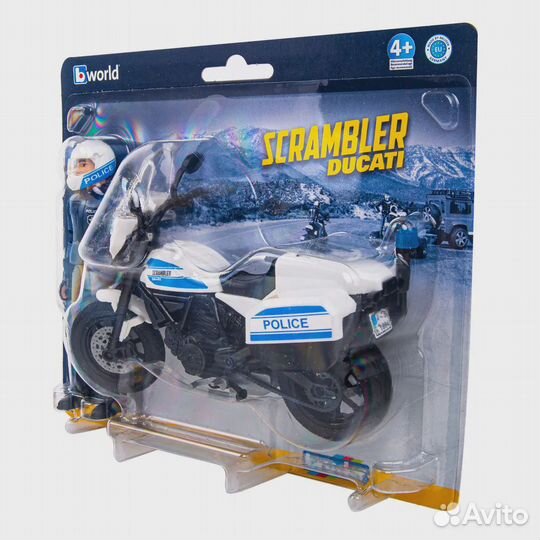 Полицейский мотоцикл Bruder с фигуркой 62731