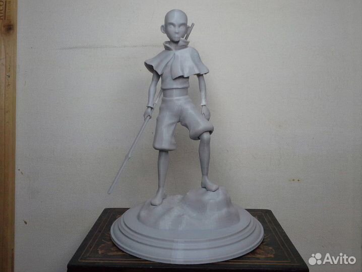 Stl макет модель 3D принтера Аватар Аанг Аниме