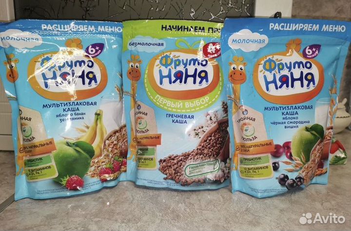 Детские каши безмолочные