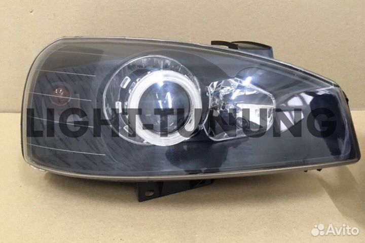 Фары Калина 1 линза с ангельскими глазками