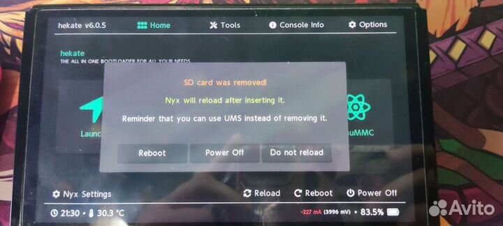 Switch oled шитый/с чипом hwfly