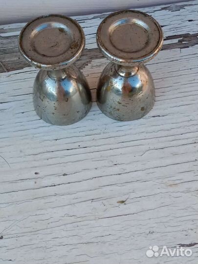 Рюмки металлические старинные