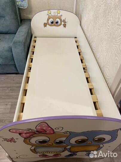 Детская кровать от 3 лет с бортиками