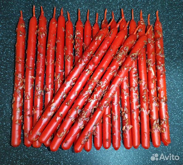 Свечи с лавандой. Восковые свечи