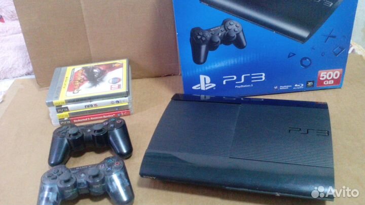 Sony PlayStation 3 SS 500Гб+4 диска