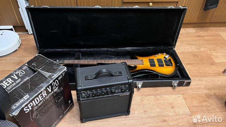 Комбоусилитель и Бас-гитара Warwick