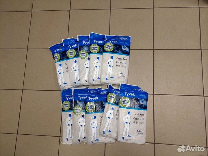 Костюм химзащиты DuPont серый/белый