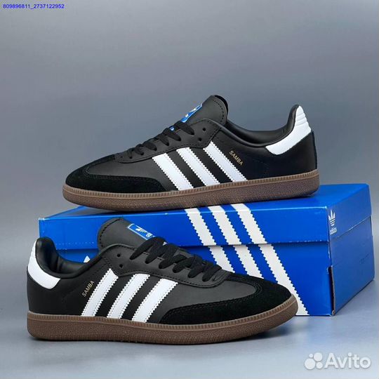 Кроссовки Adidas Samba Black (Арт.47468)