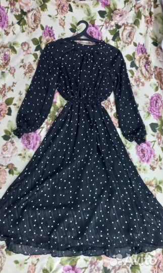 Платье вечернее, праздничное, черное 40 42