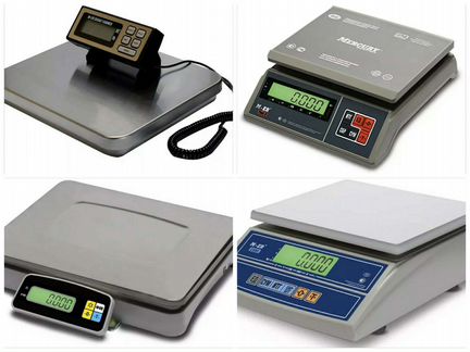 Весы фасовочные 3, 6, 15, 32, 150кг с подключением