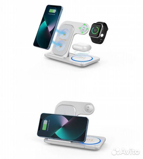 Беспроводное зарядное 3в1