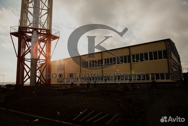 Ангары крытые токи и промышленные навесы xc726