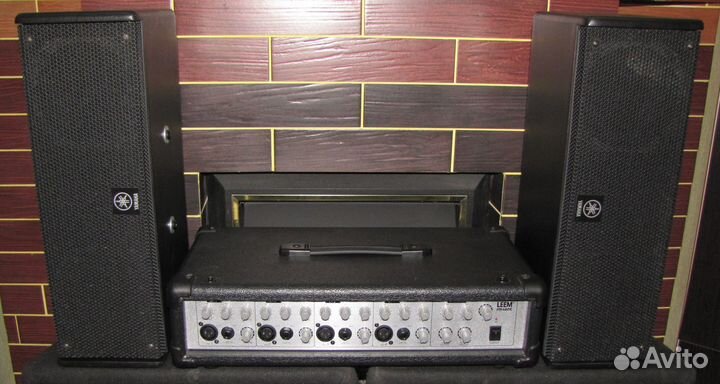 Колонки Yamaha 400W США Pro 2шт Активный микшер