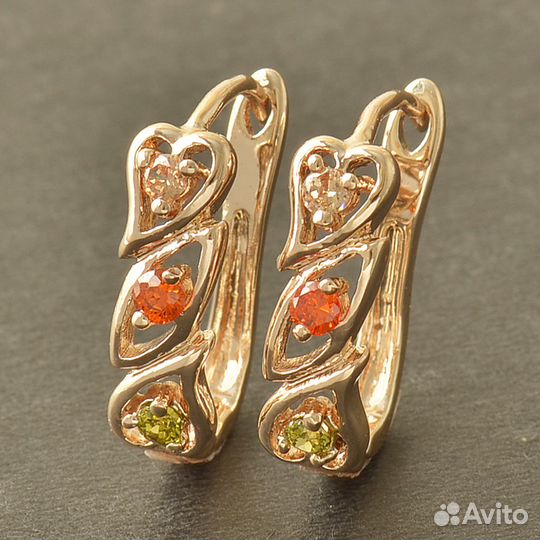 Серьги разные, набор куб