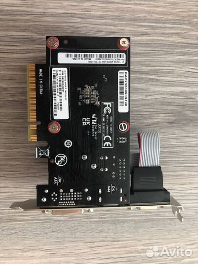 Видеокарта gt 710 2gb ddr3 64b crt dvi hdmi